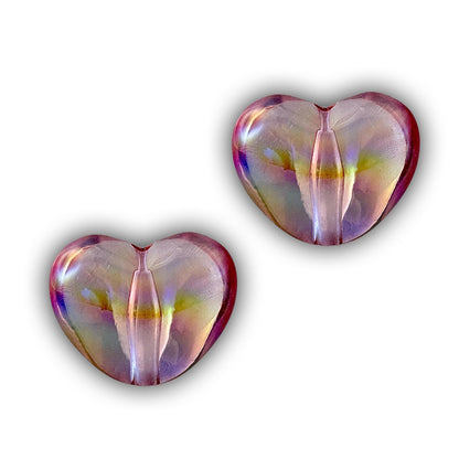 HOODIE CHARMS – Série Cosmo Heart – Perle pour Cordon de Hoodie - Hoodie Charms - PINK TRANSPARENT