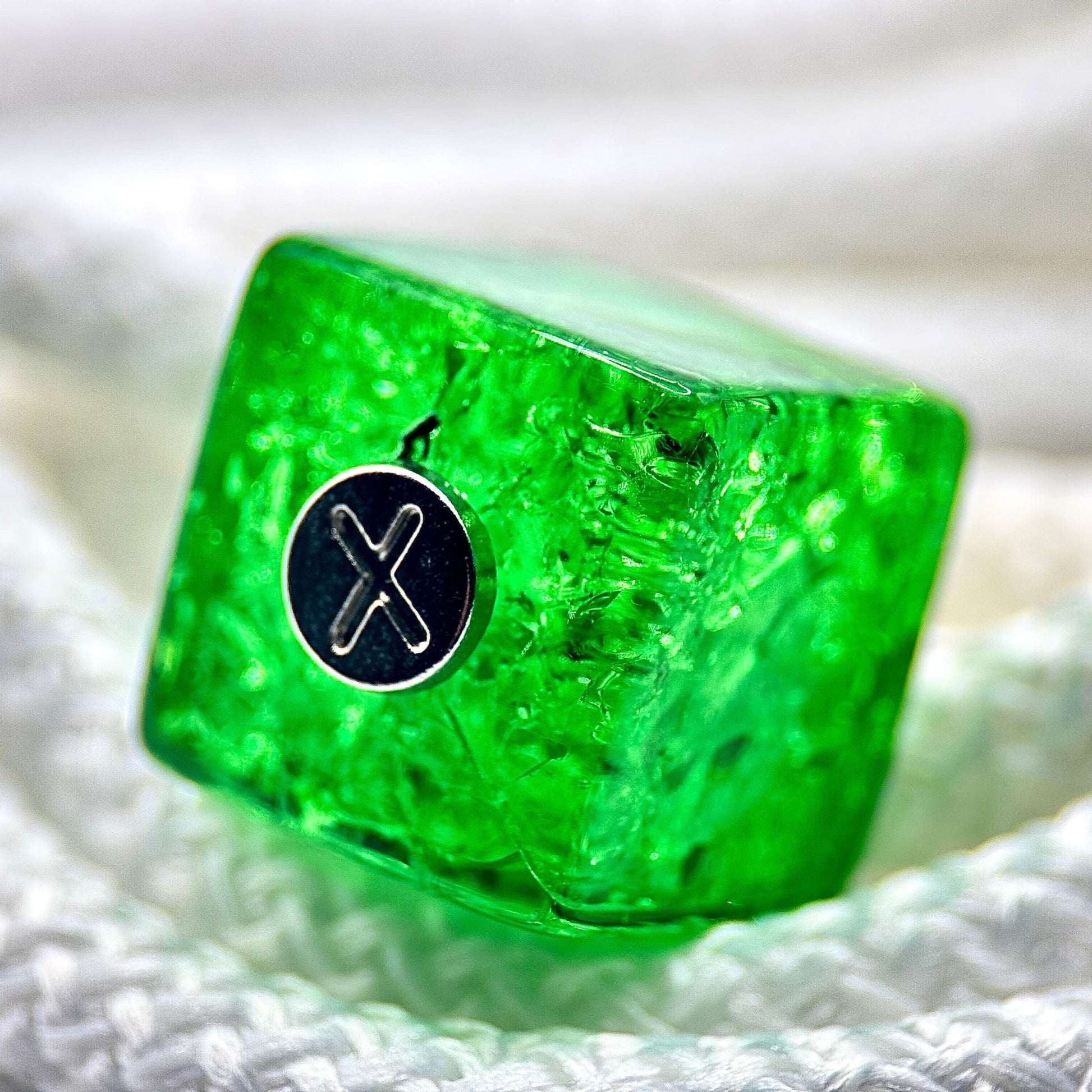 HOODIE CHARMS – Série Crackled Ice – Perle pour Cordon de Hoodie - Hoodie Charms - GREEN