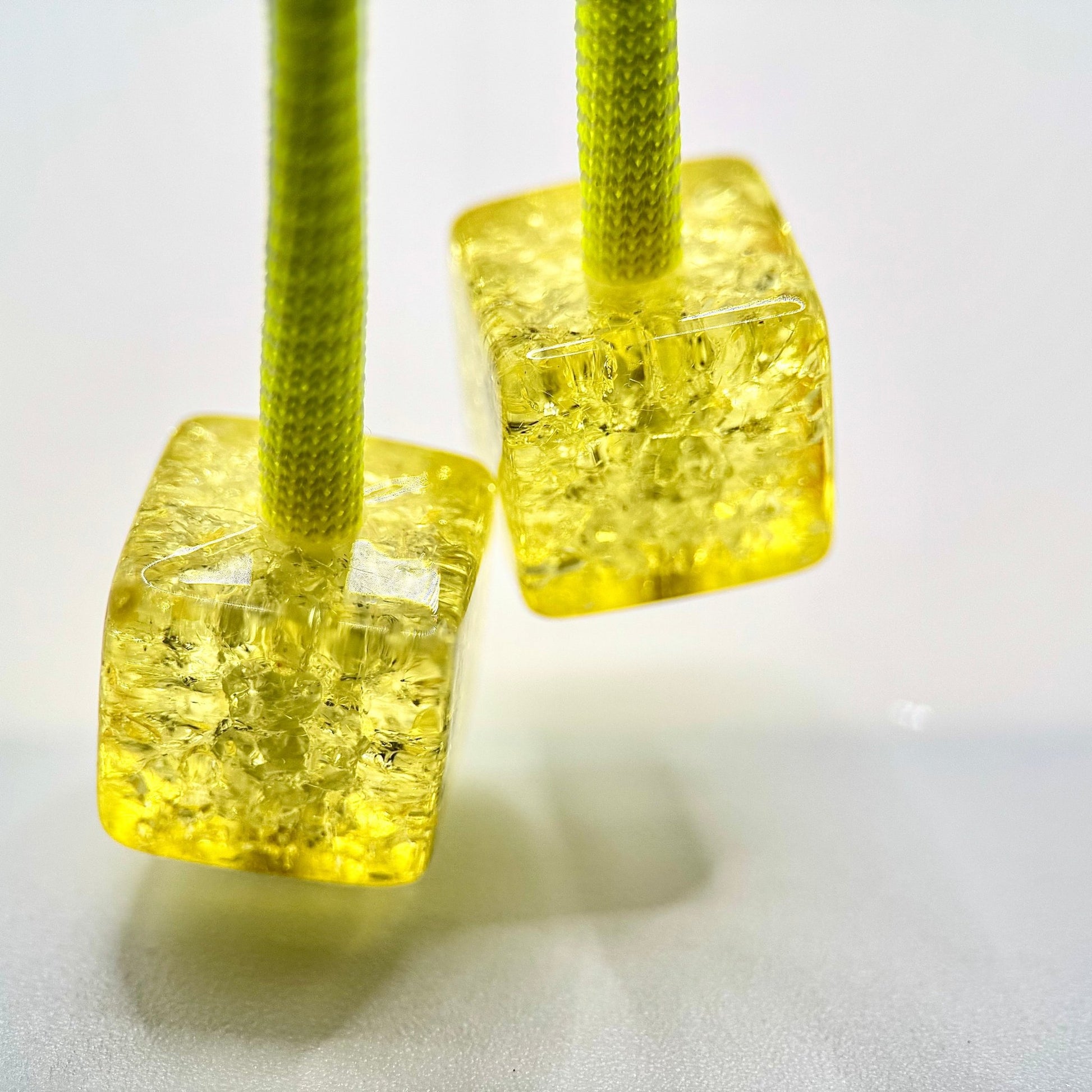 HOODIE CHARMS – Série Crackled Ice – Perle pour Cordon de Hoodie - Hoodie Charms - GREEN