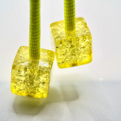 HOODIE CHARMS – Série Crackled Ice – Perle pour Cordon de Hoodie - Hoodie Charms - GREEN