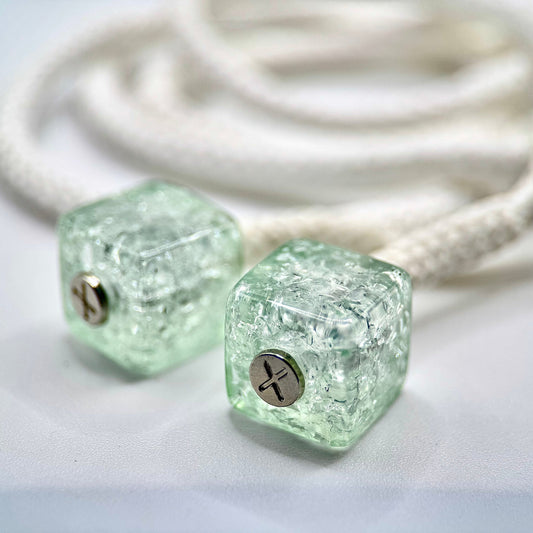 HOODIE CHARMS – Série Crackled Ice – Perle pour Cordon de Hoodie - Hoodie Charms - WHITE