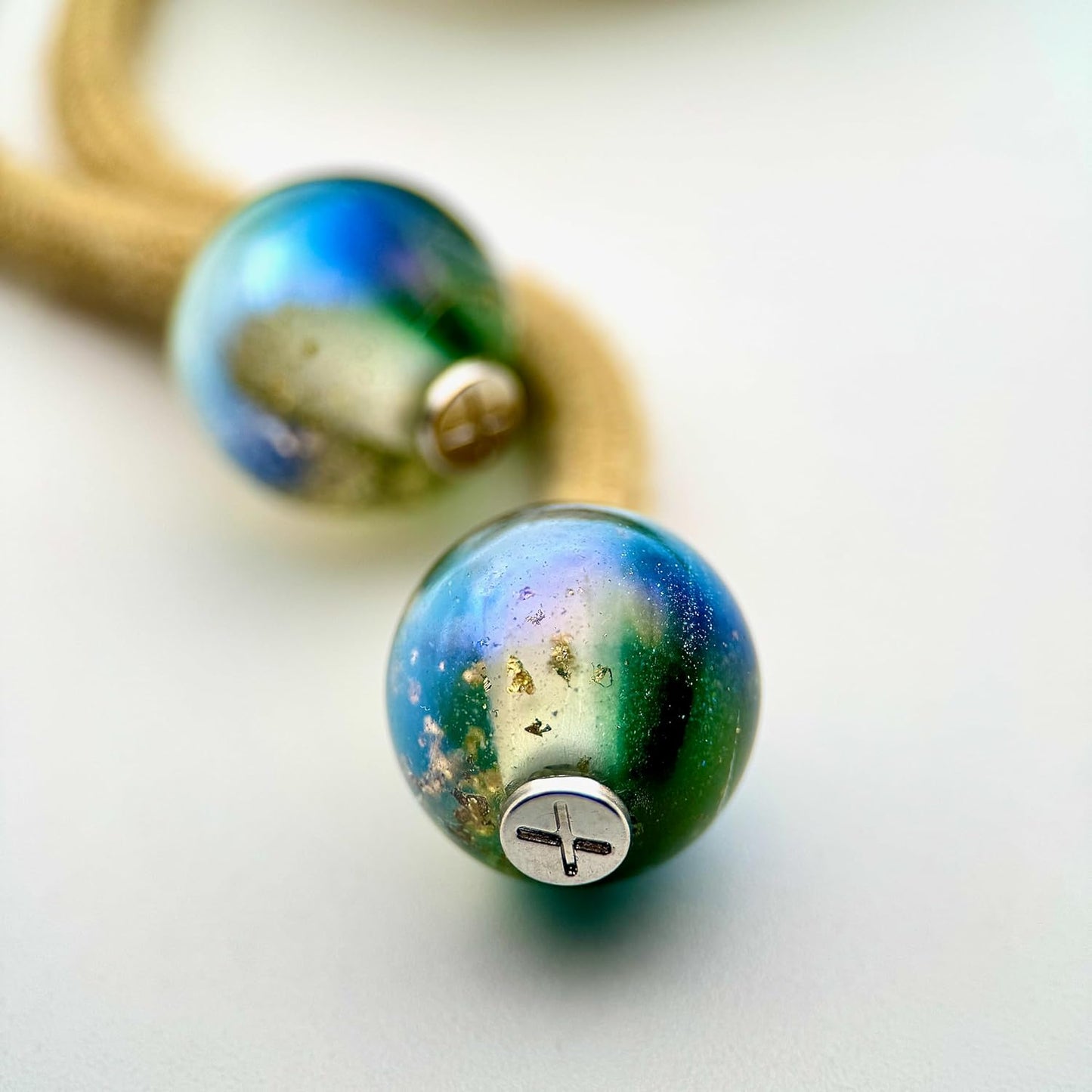 HOODIE CHARMS – Série Gold Flakes – Perle pour Cordon de Hoodie - Hoodie Charms - Bleu