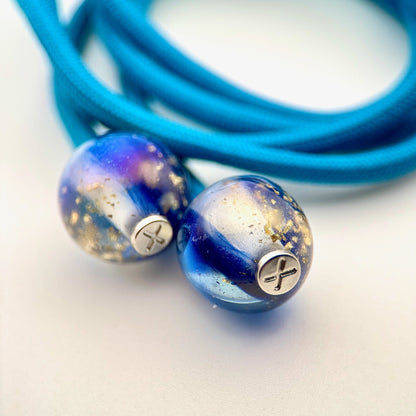 HOODIE CHARMS – Série Gold Flakes – Perle pour Cordon de Hoodie - Hoodie Charms - Bleu