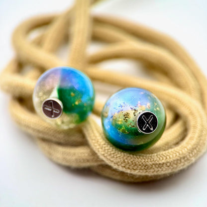 HOODIE CHARMS – Série Gold Flakes – Perle pour Cordon de Hoodie - Hoodie Charms - Bleu