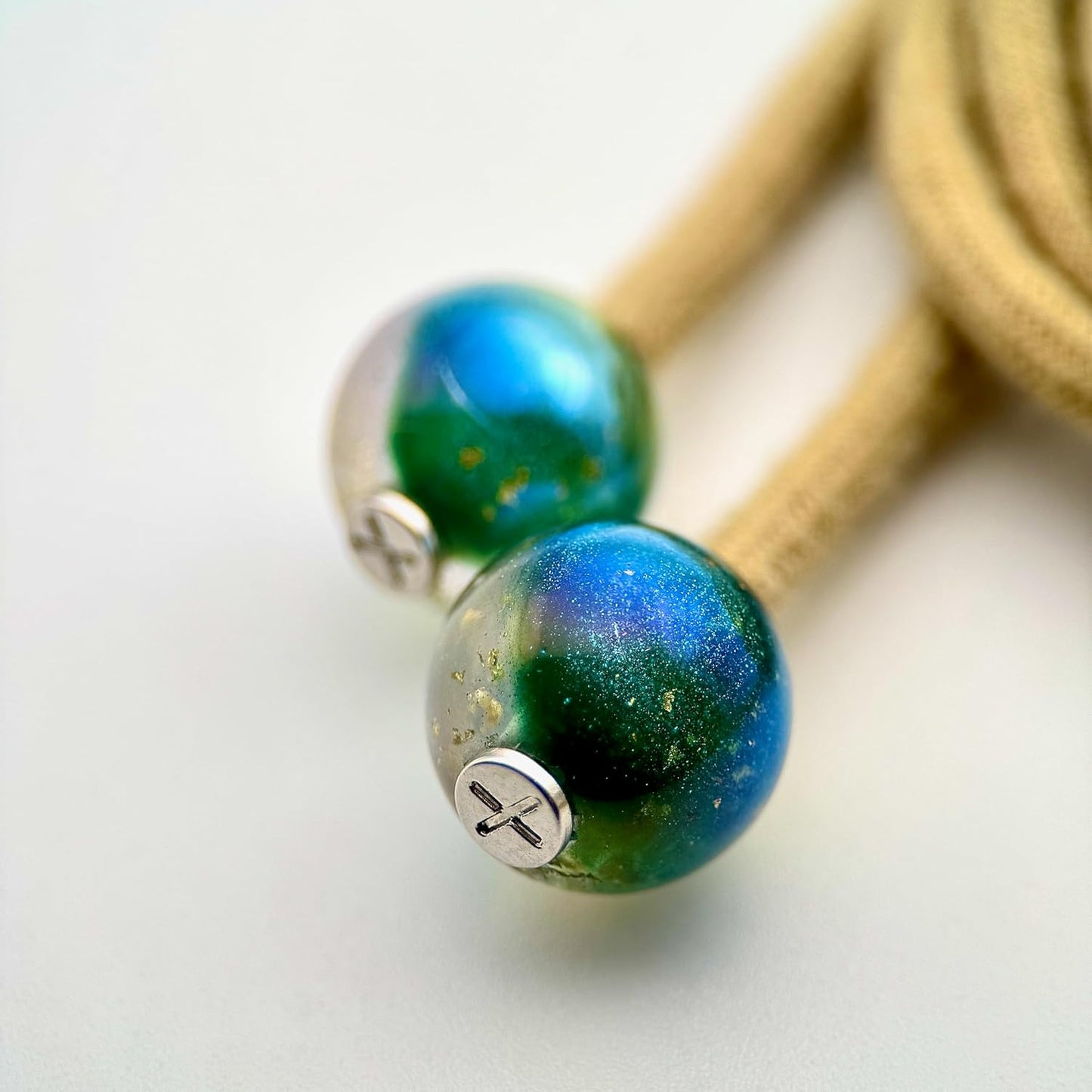 HOODIE CHARMS – Série Gold Flakes – Perle pour Cordon de Hoodie - Hoodie Charms - Bleu