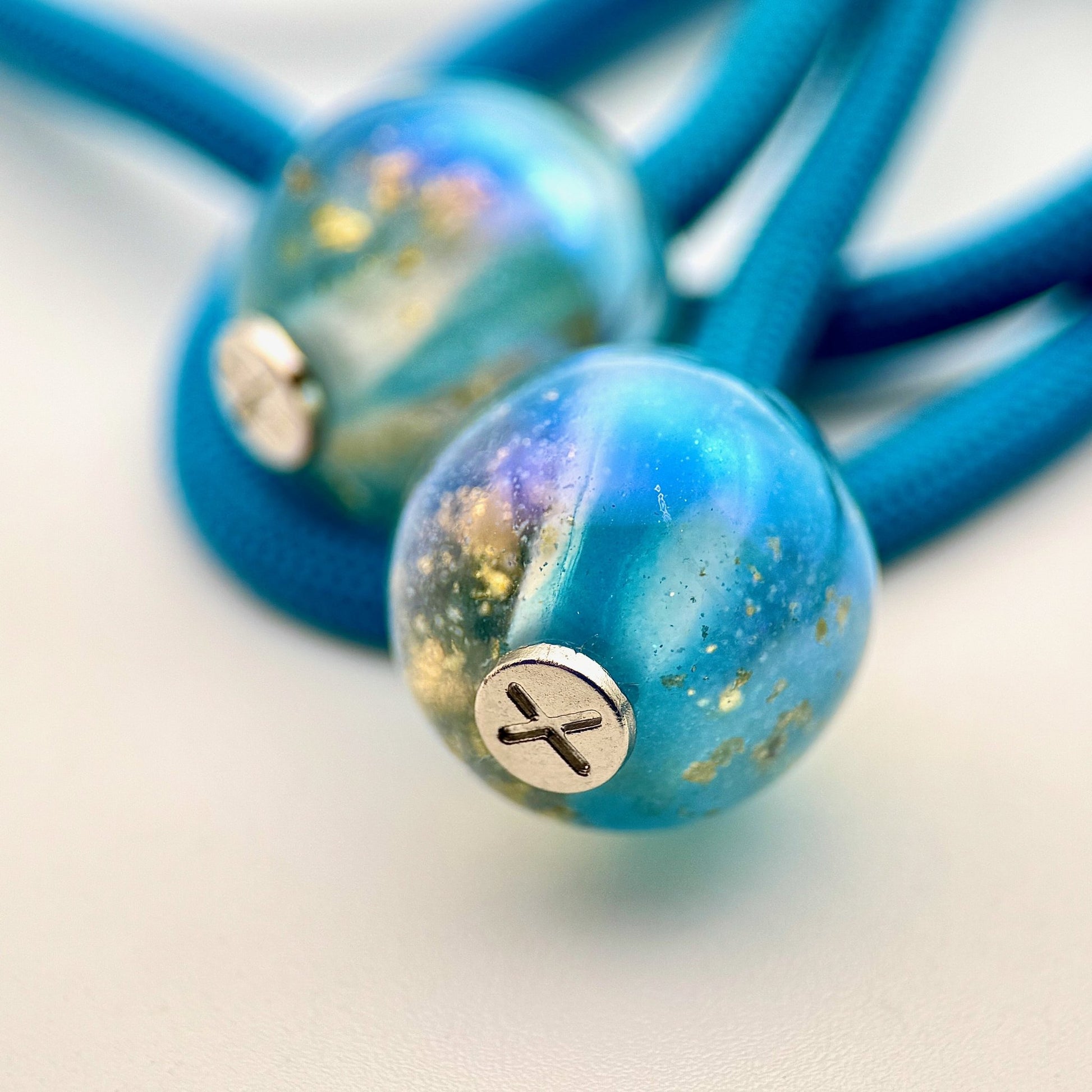 HOODIE CHARMS – Série Gold Flakes – Perle pour Cordon de Hoodie - Hoodie Charms - Bleu