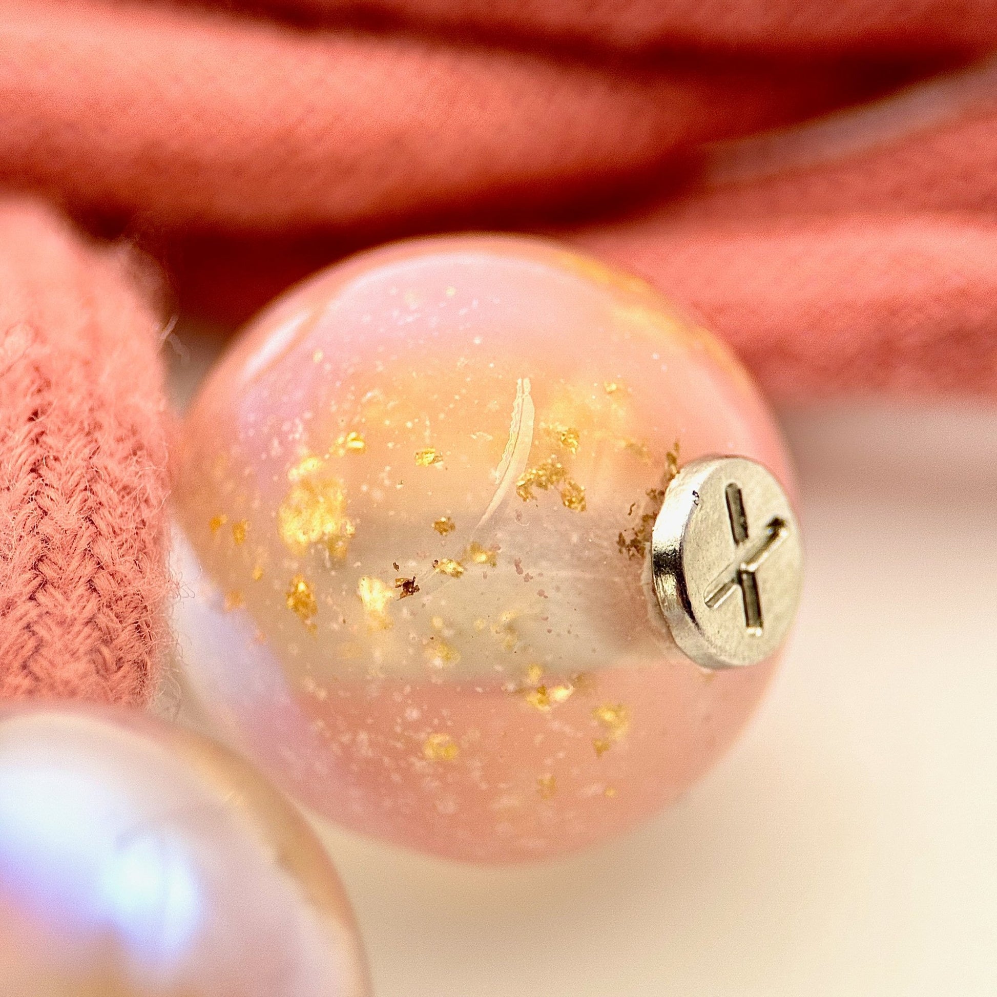 HOODIE CHARMS – Série Gold Flakes – Perle pour Cordon de Hoodie - Hoodie Charms - Orange