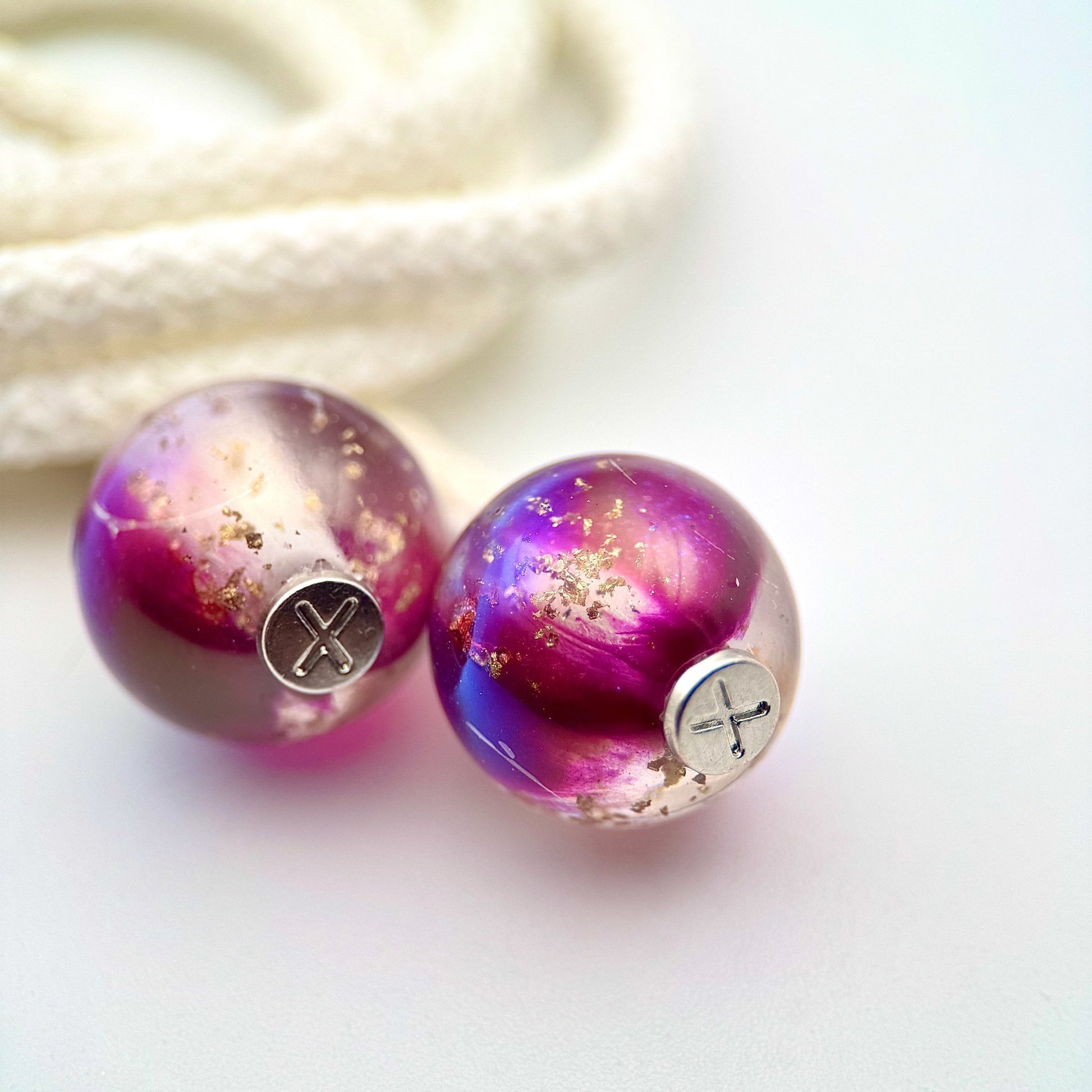 HOODIE CHARMS – Série Gold Flakes – Perle pour Cordon de Hoodie - Hoodie Charms - Rose