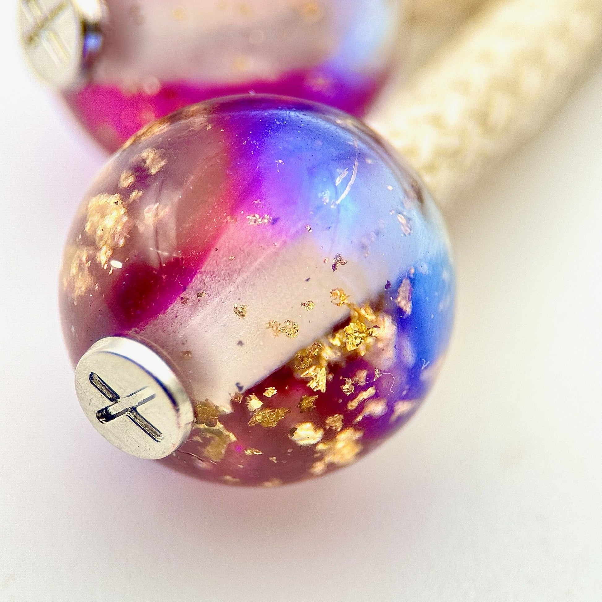 HOODIE CHARMS – Série Gold Flakes – Perle pour Cordon de Hoodie - Hoodie Charms - Rose