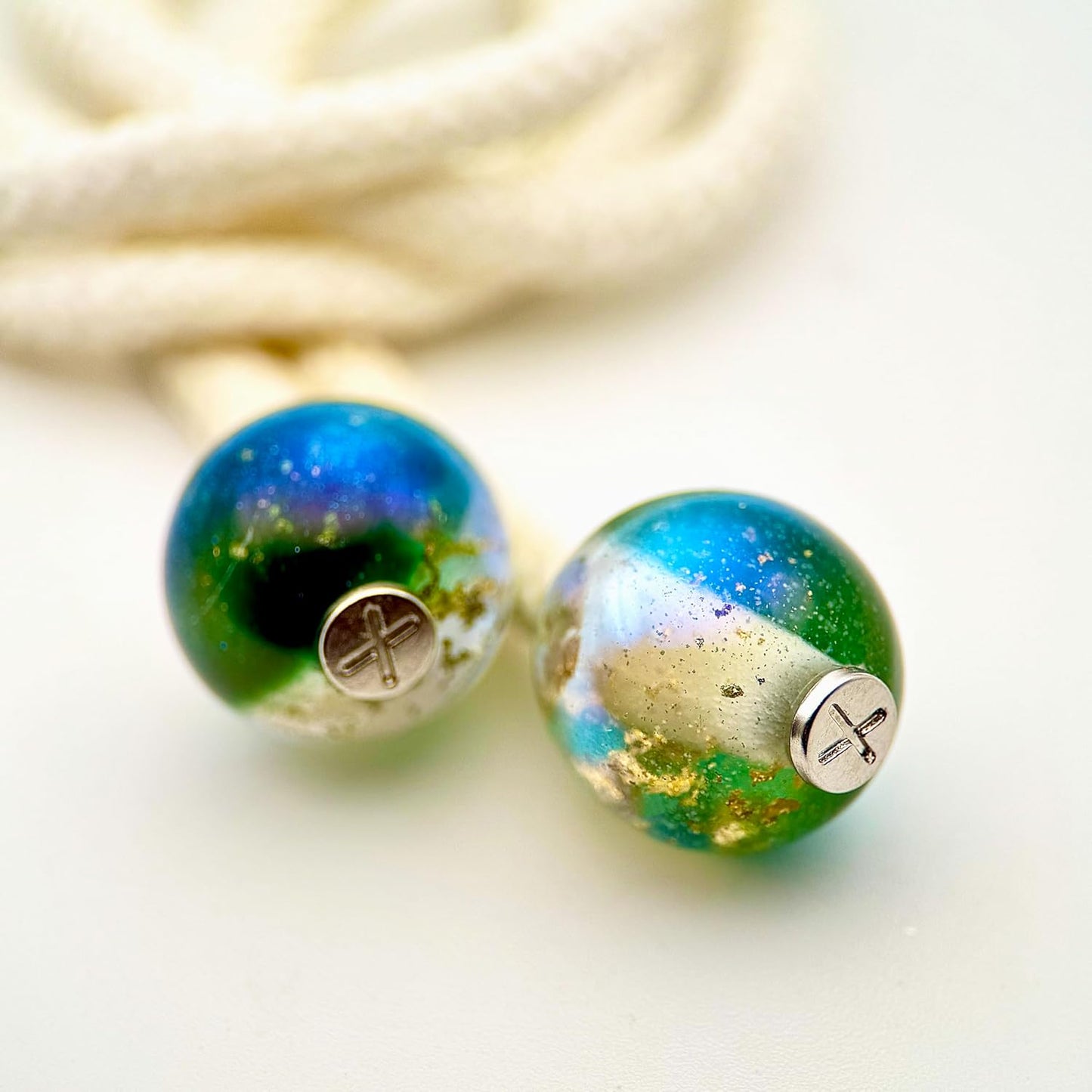 HOODIE CHARMS – Série Gold Flakes – Perle pour Cordon de Hoodie - Hoodie Charms - Vert