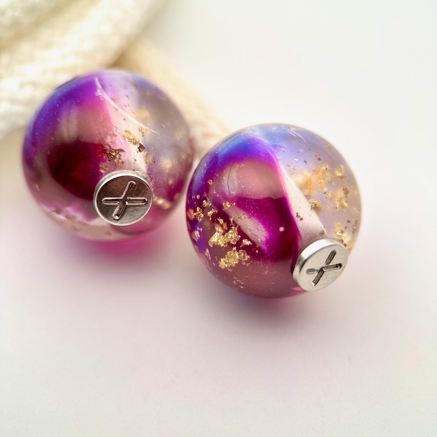 HOODIE CHARMS – Série Gold Flakes – Perle pour Cordon de Hoodie - Hoodie Charms - Violet