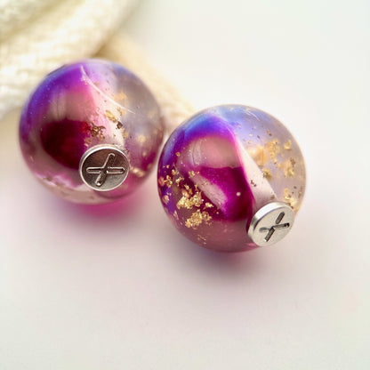 HOODIE CHARMS – Série Gold Flakes – Perle pour Cordon de Hoodie - Hoodie Charms - Violet