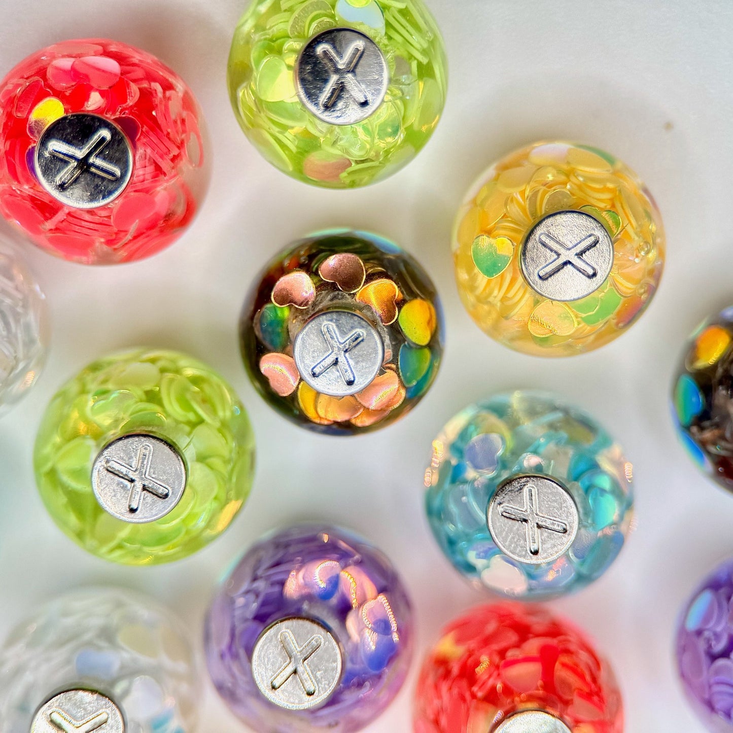 HOODIE CHARMS – Série Heart Glit – Perle pour Cordon de Hoodie - Hoodie Charms - Blanc