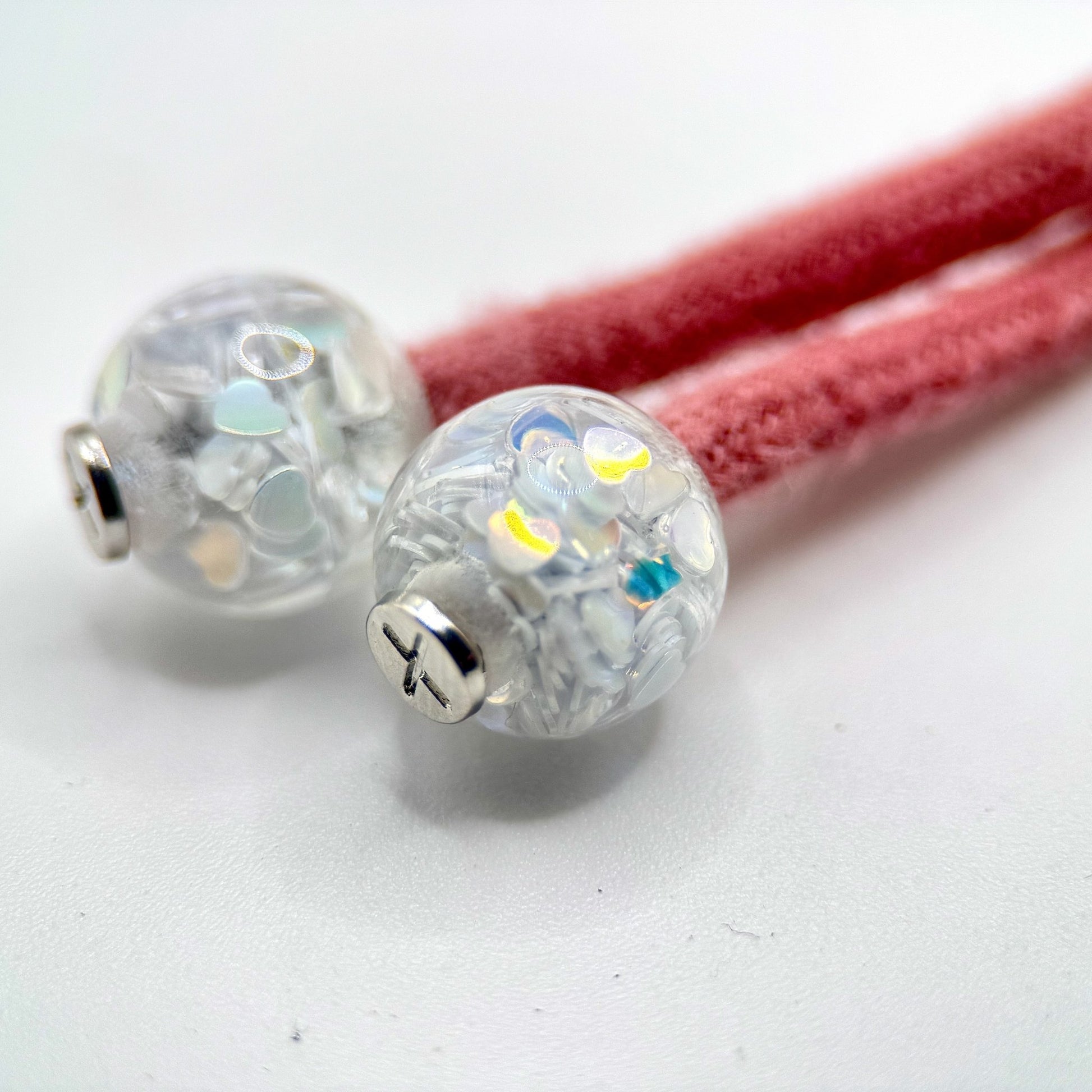 HOODIE CHARMS – Série Heart Glit – Perle pour Cordon de Hoodie - Hoodie Charms - Blanc