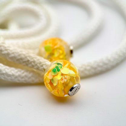 HOODIE CHARMS – Série Heart Glit – Perle pour Cordon de Hoodie - Hoodie Charms - Jaune