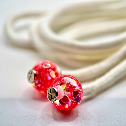 HOODIE CHARMS – Série Heart Glit – Perle pour Cordon de Hoodie - Hoodie Charms - Orange