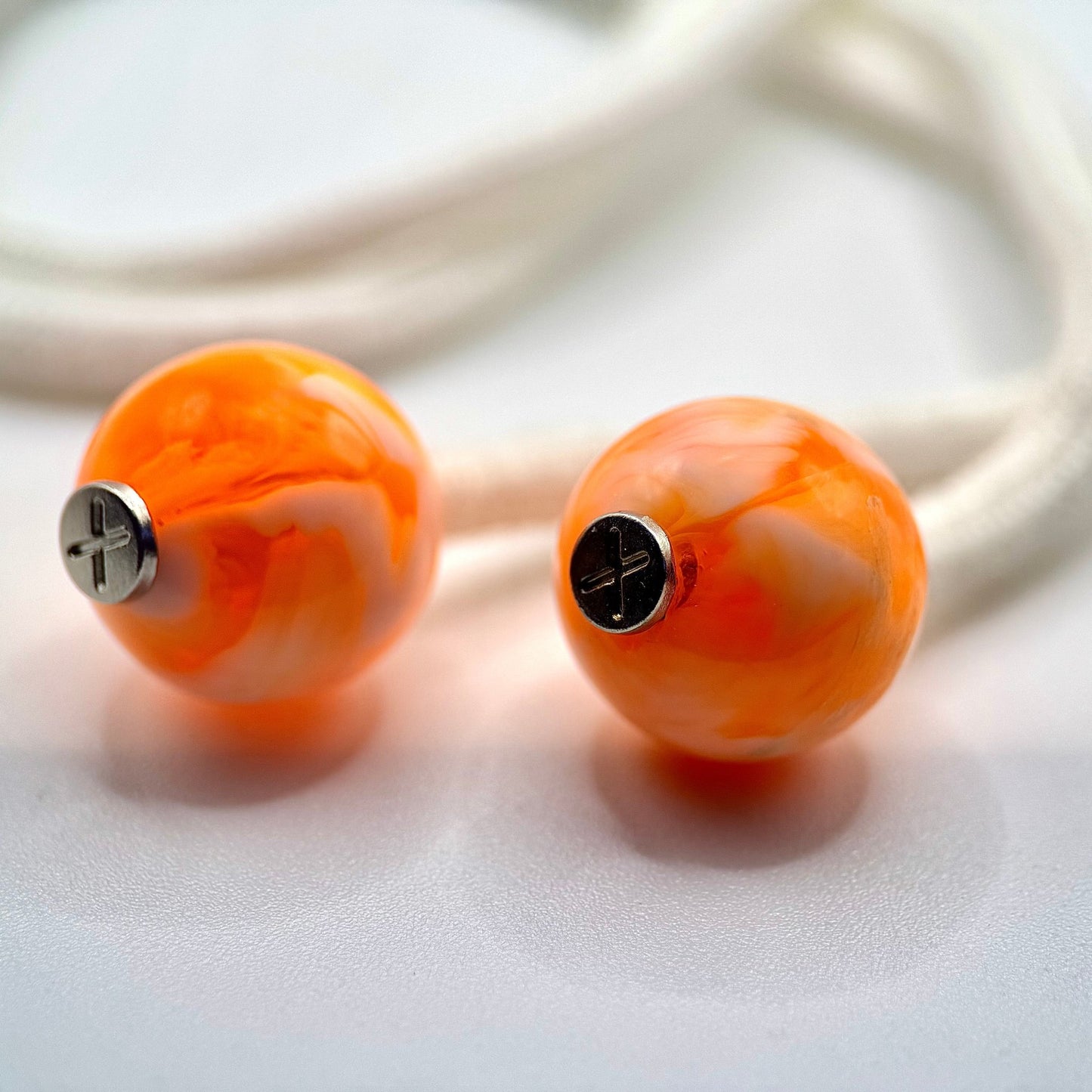 HOODIE CHARMS – Série Neon Core – Perle pour Cordon de Hoodie - Hoodie Charms - ORANGE