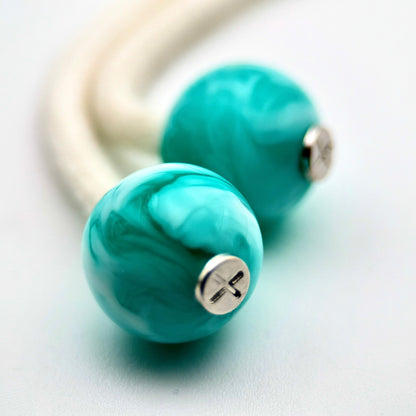 HOODIE CHARMS – Série Neon Core – Perle pour Cordon de Hoodie - Hoodie Charms - TURQUOISE