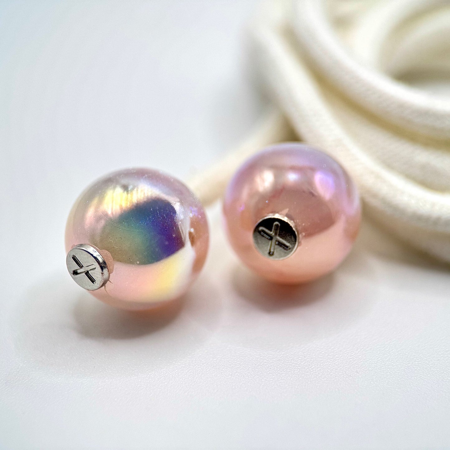 HOODIE CHARMS – Série Pearl Glow – Perle pour Cordon de Hoodie - Hoodie Charms - Rose