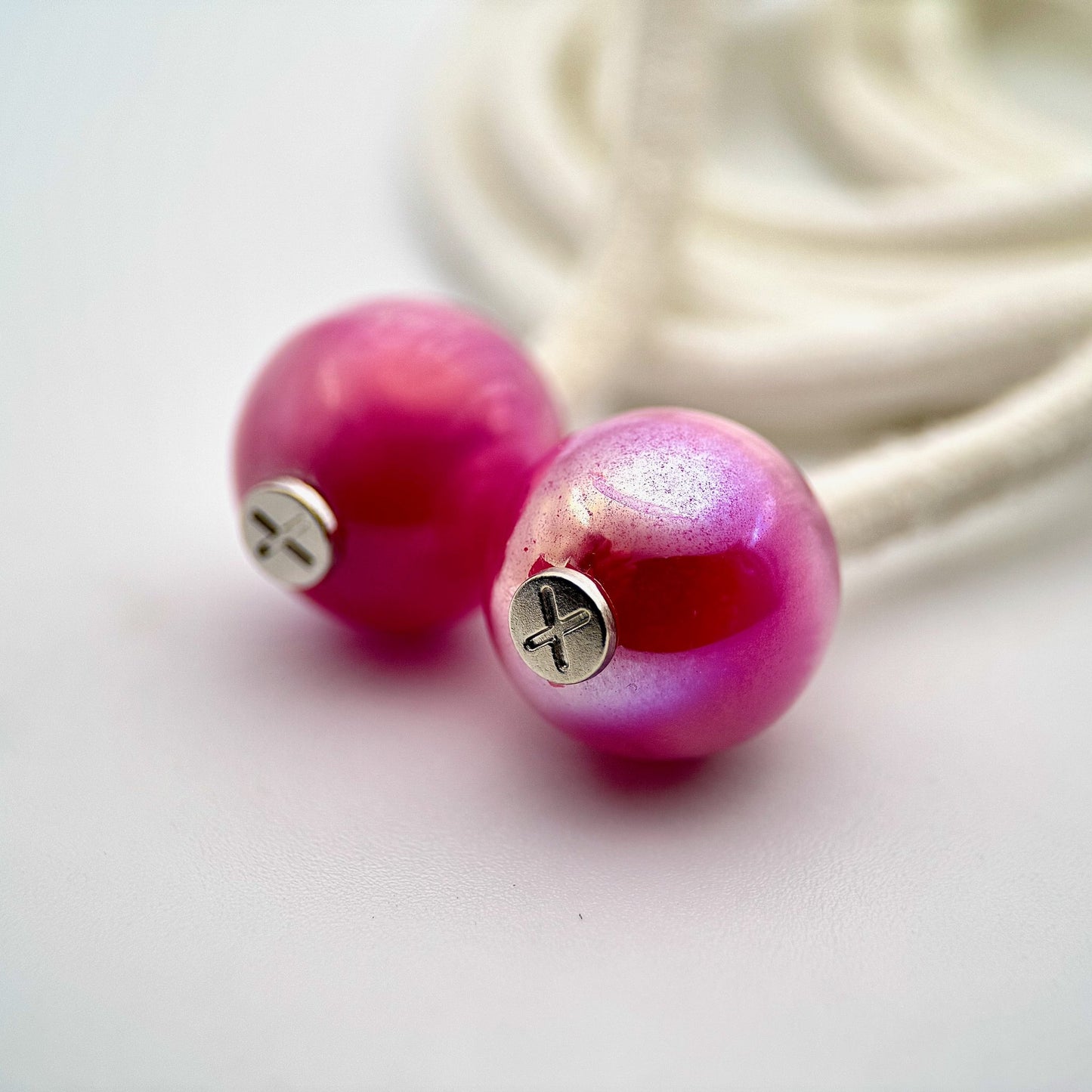 HOODIE CHARMS – Série Pearl Glow – Perle pour Cordon de Hoodie - Hoodie Charms - Rose