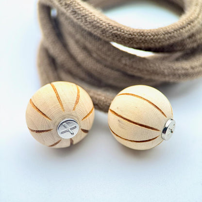 HOODIE CHARMS – Série RAW WOOD – Perle pour Cordon de Hoodie - Hoodie Charms - Canyon Lines