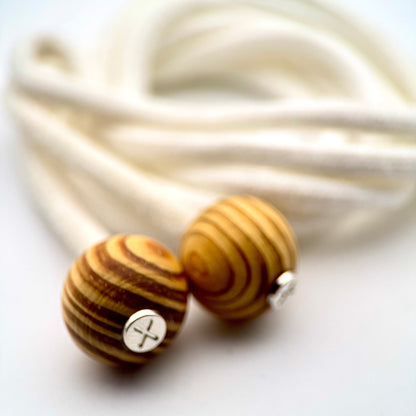 HOODIE CHARMS – Série RAW WOOD – Perle pour Cordon de Hoodie - Hoodie Charms - Tree Rings