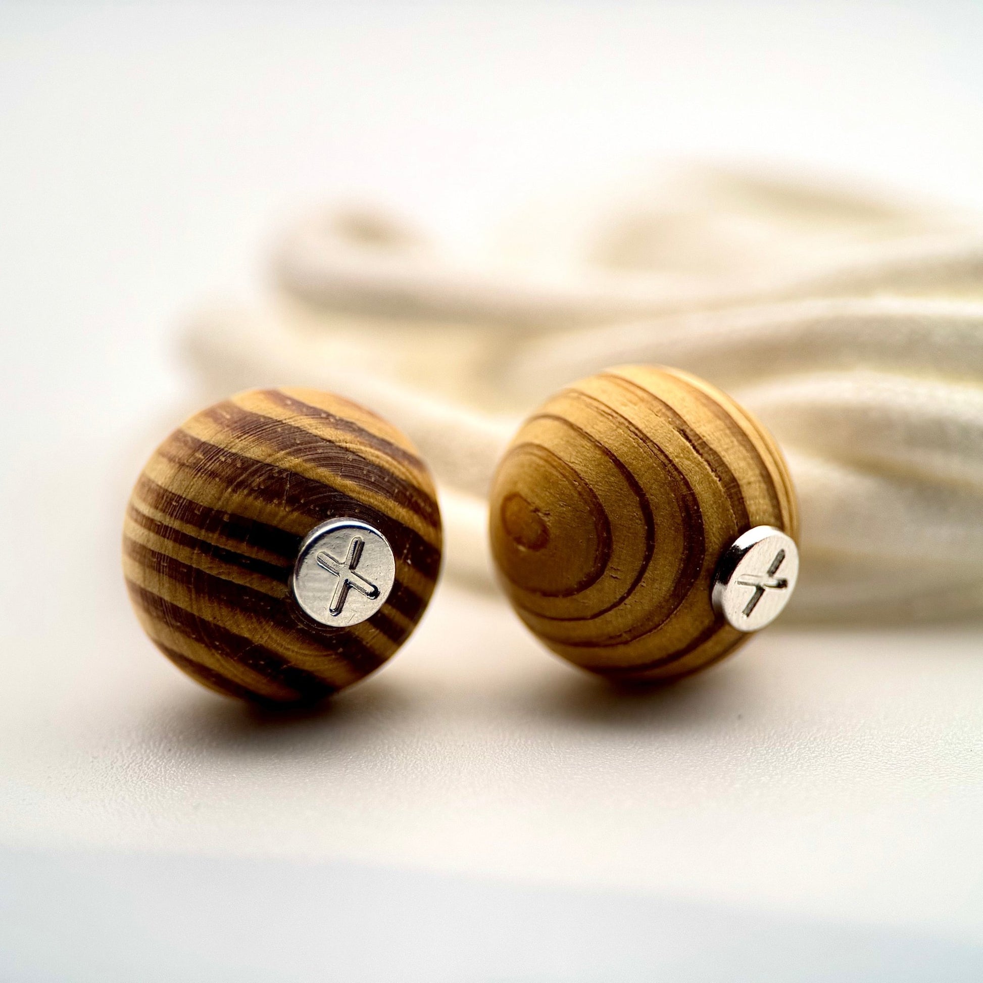 HOODIE CHARMS – Série RAW WOOD – Perle pour Cordon de Hoodie - Hoodie Charms - Tree Rings