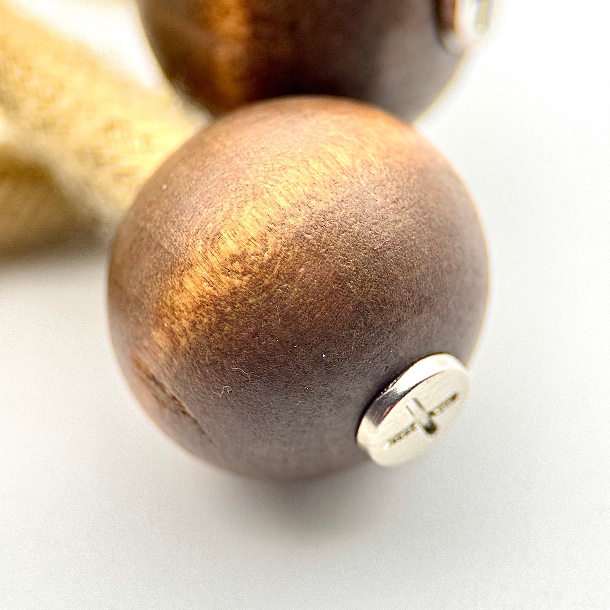 HOODIE CHARMS – Série RAW WOOD – Perle pour Cordon de Hoodie - Hoodie Charms - Tree Rings