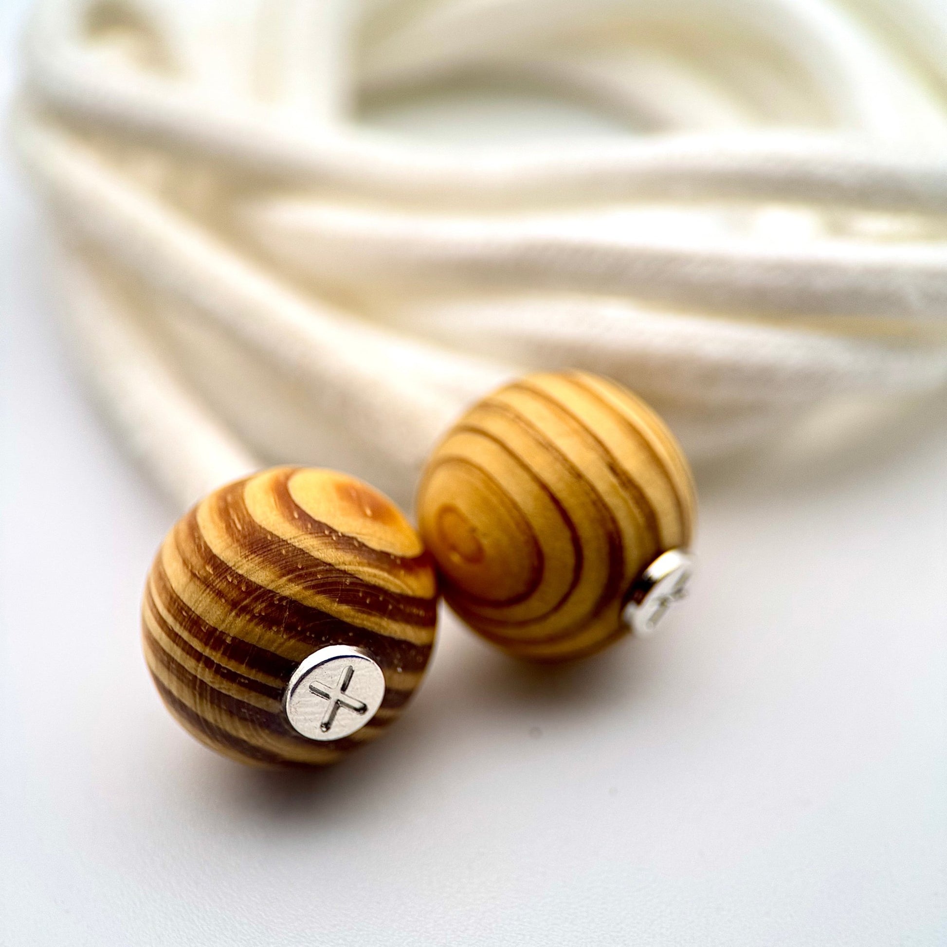 HOODIE CHARMS – Série RAW WOOD – Perle pour Cordon de Hoodie - Hoodie Charms - Tree Rings