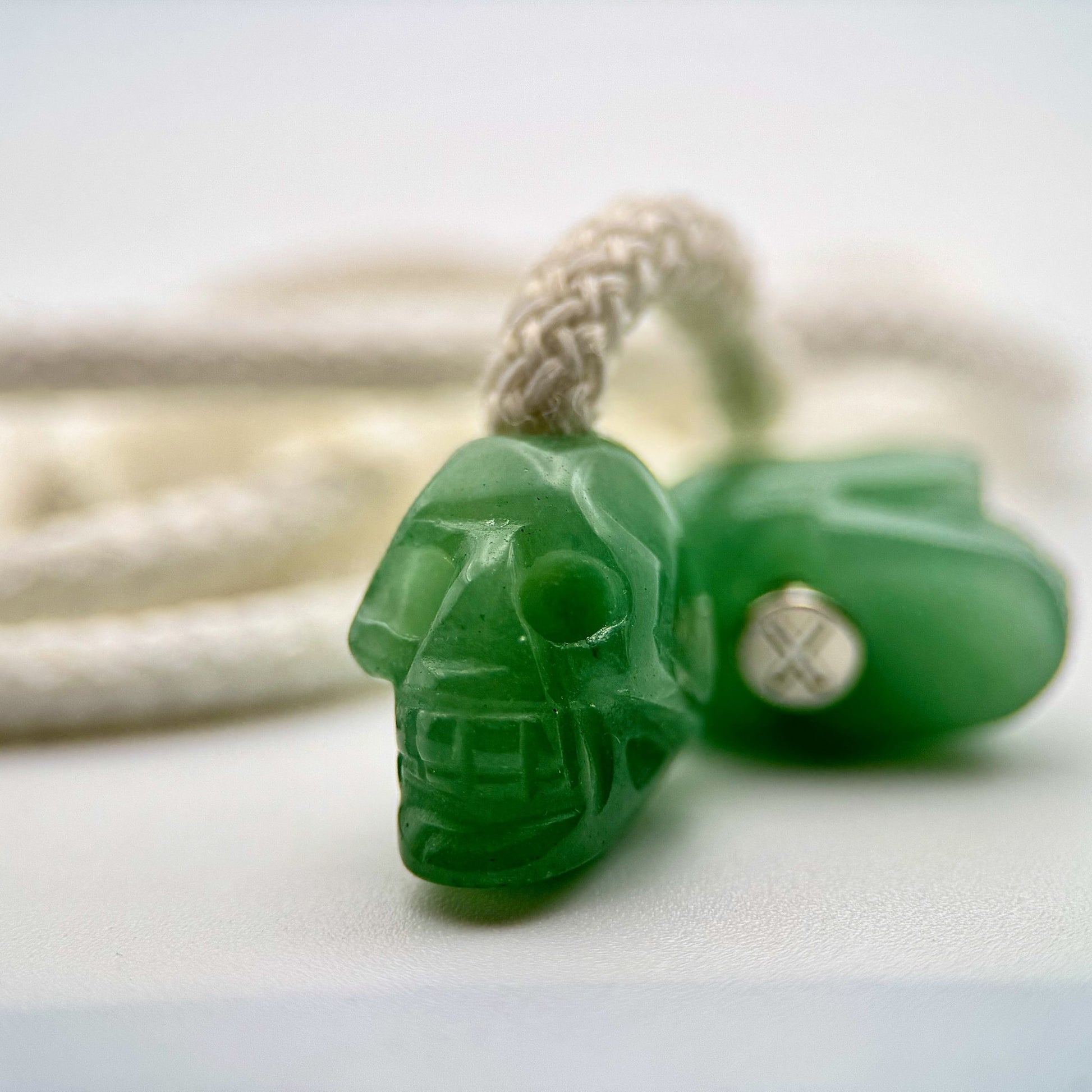HOODIE CHARMS - Série Skull Stones – Perle pour Cordon de Hoodie - Hoodie Charms - Aventurine Verte