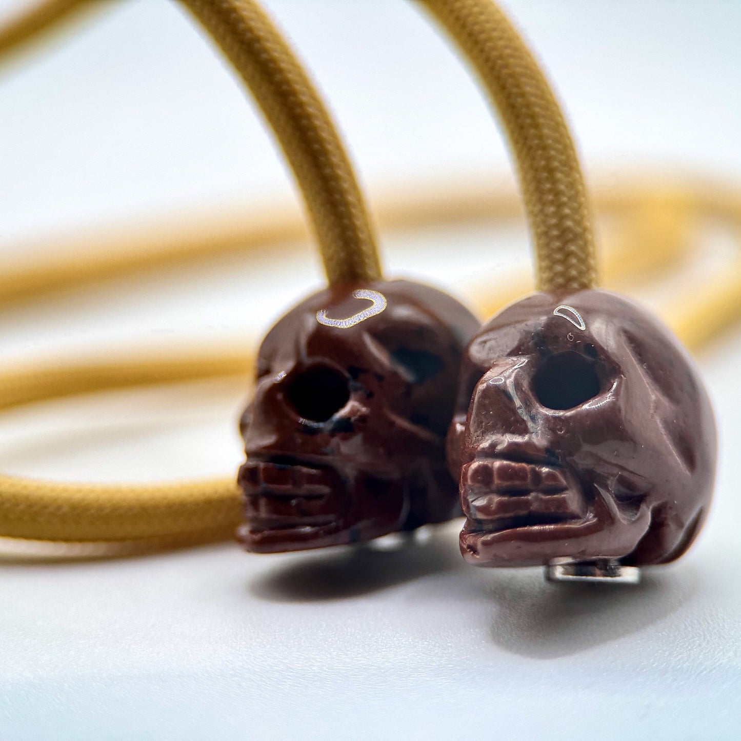 HOODIE CHARMS - Série Skull Stones – Perle pour Cordon de Hoodie - Hoodie Charms - Quartz Clair