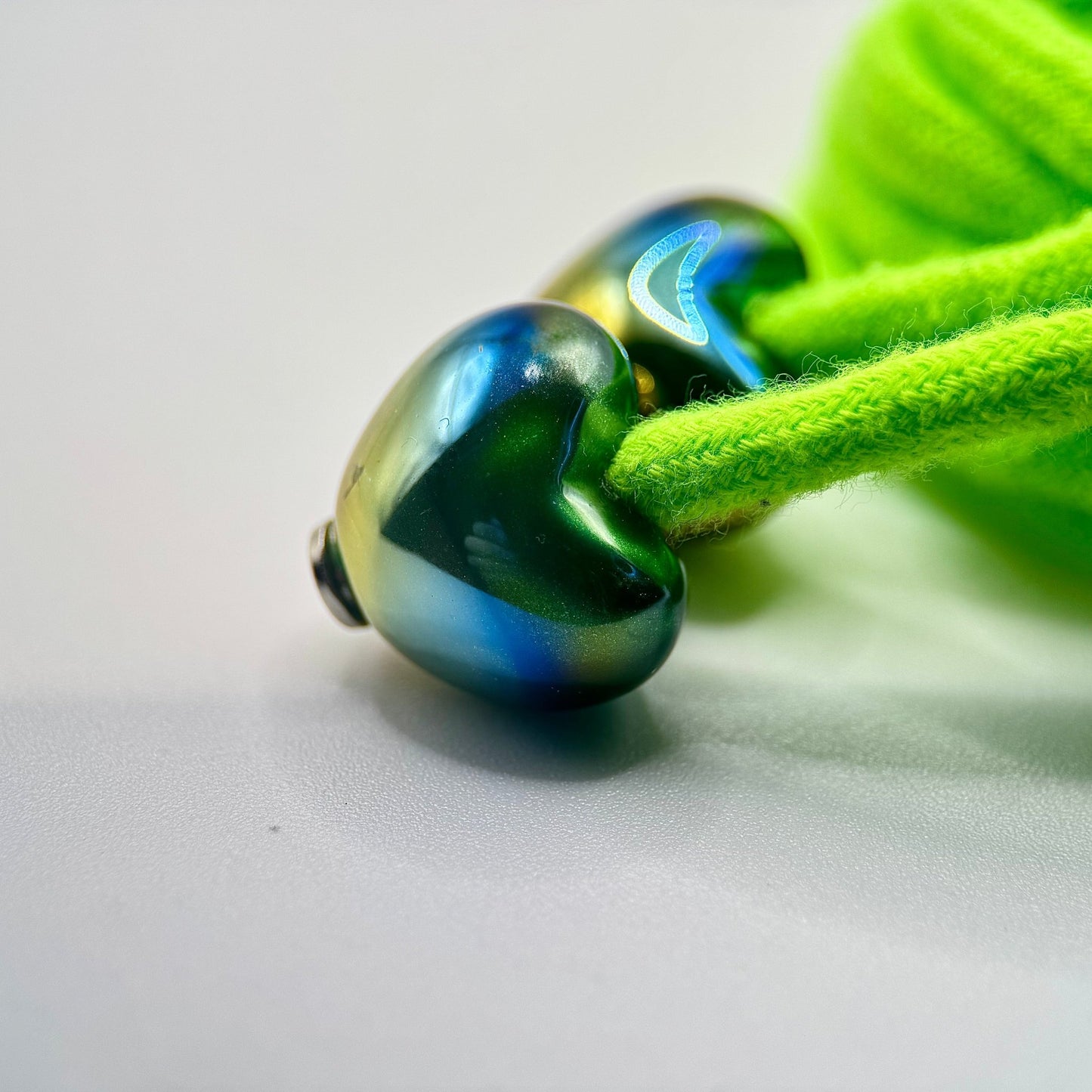 HOODIE CHARMS – Série Smallheart – Perle pour Cordon de Hoodie - Hoodie Charms - UV GREEN