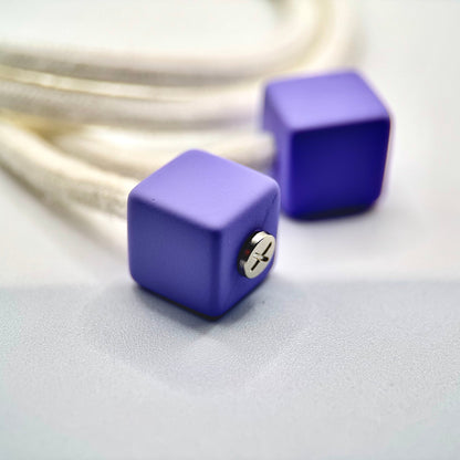 HOODIE CHARMS – Série Soft Cubes – Perle pour Cordon de Hoodie - Hoodie Charms - PURPLE