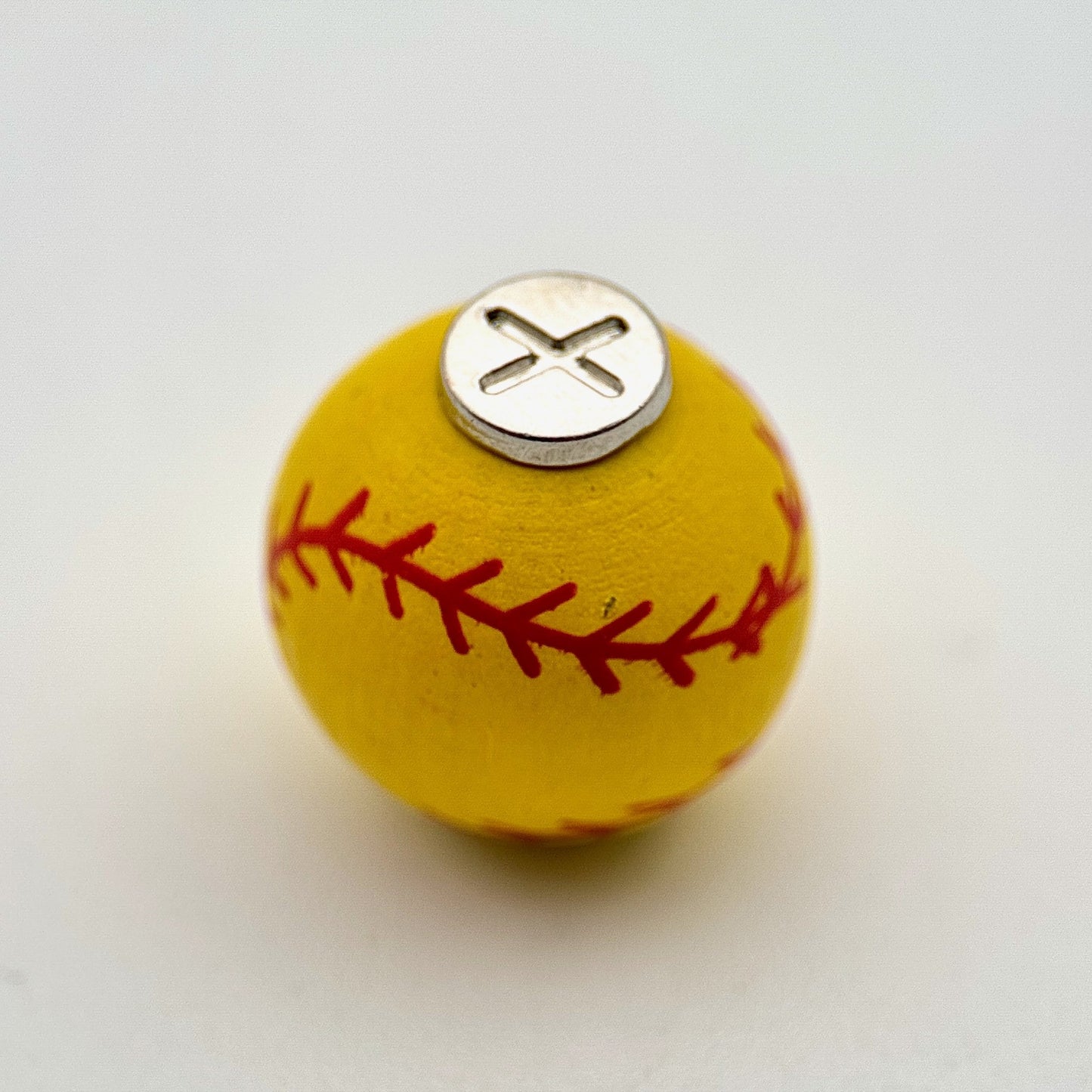 HOODIE CHARMS – Série Sportballs – Perle pour Cordon de Hoodie - Hoodie Charms - Baseball (Blanc)