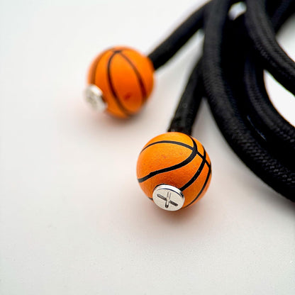 HOODIE CHARMS – Série Sportballs – Perle pour Cordon de Hoodie - Hoodie Charms - Basketball (Orange)