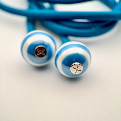 HOODIE CHARMS – Série STRIPES – Perle pour Cordon de Hoodie - Hoodie Charms - Bleu