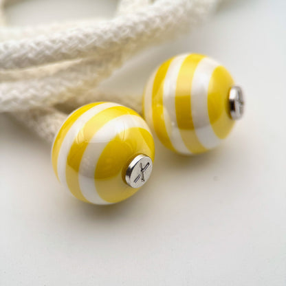 HOODIE CHARMS – Série STRIPES – Perle pour Cordon de Hoodie - Hoodie Charms - Jaune