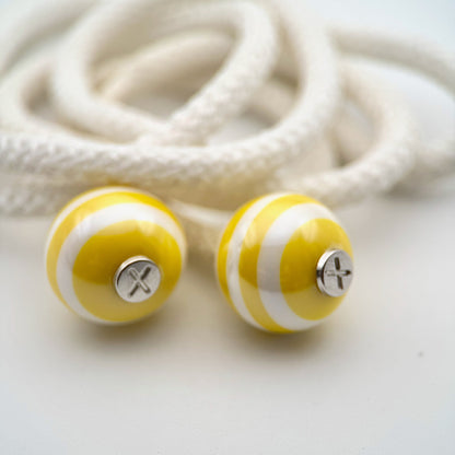 HOODIE CHARMS – Série STRIPES – Perle pour Cordon de Hoodie - Hoodie Charms - Jaune