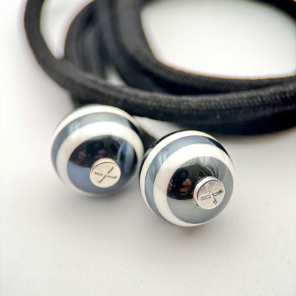 HOODIE CHARMS – Série STRIPES – Perle pour Cordon de Hoodie - Hoodie Charms - Noir