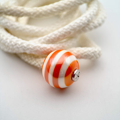 HOODIE CHARMS – Série STRIPES – Perle pour Cordon de Hoodie - Hoodie Charms - Orange