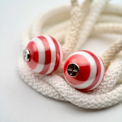 HOODIE CHARMS – Série STRIPES – Perle pour Cordon de Hoodie - Hoodie Charms - Rouge