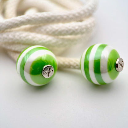 HOODIE CHARMS – Série STRIPES – Perle pour Cordon de Hoodie - Hoodie Charms - Vert