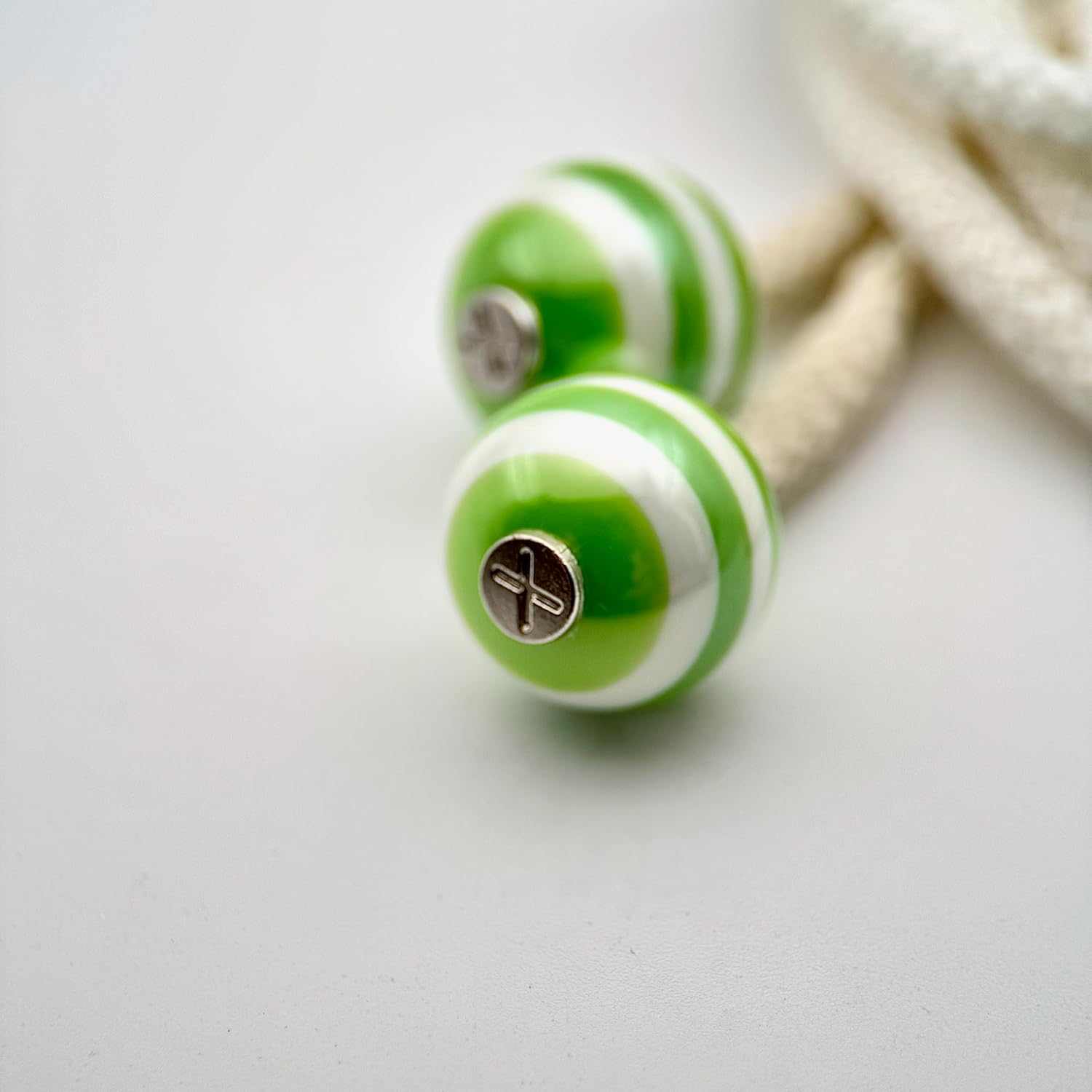 HOODIE CHARMS – Série STRIPES – Perle pour Cordon de Hoodie - Hoodie Charms - Vert