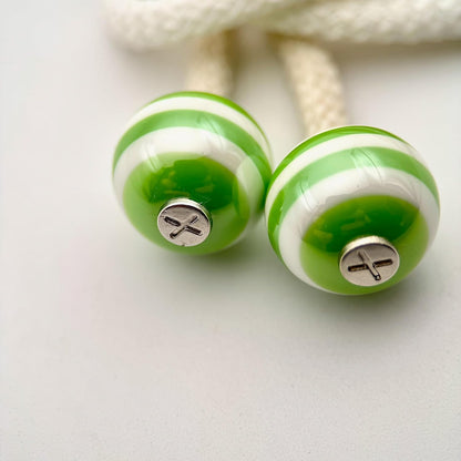 HOODIE CHARMS – Série STRIPES – Perle pour Cordon de Hoodie - Hoodie Charms - Vert