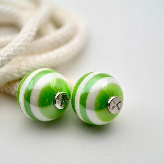 HOODIE CHARMS – Série STRIPES – Perle pour Cordon de Hoodie - Hoodie Charms - Vert