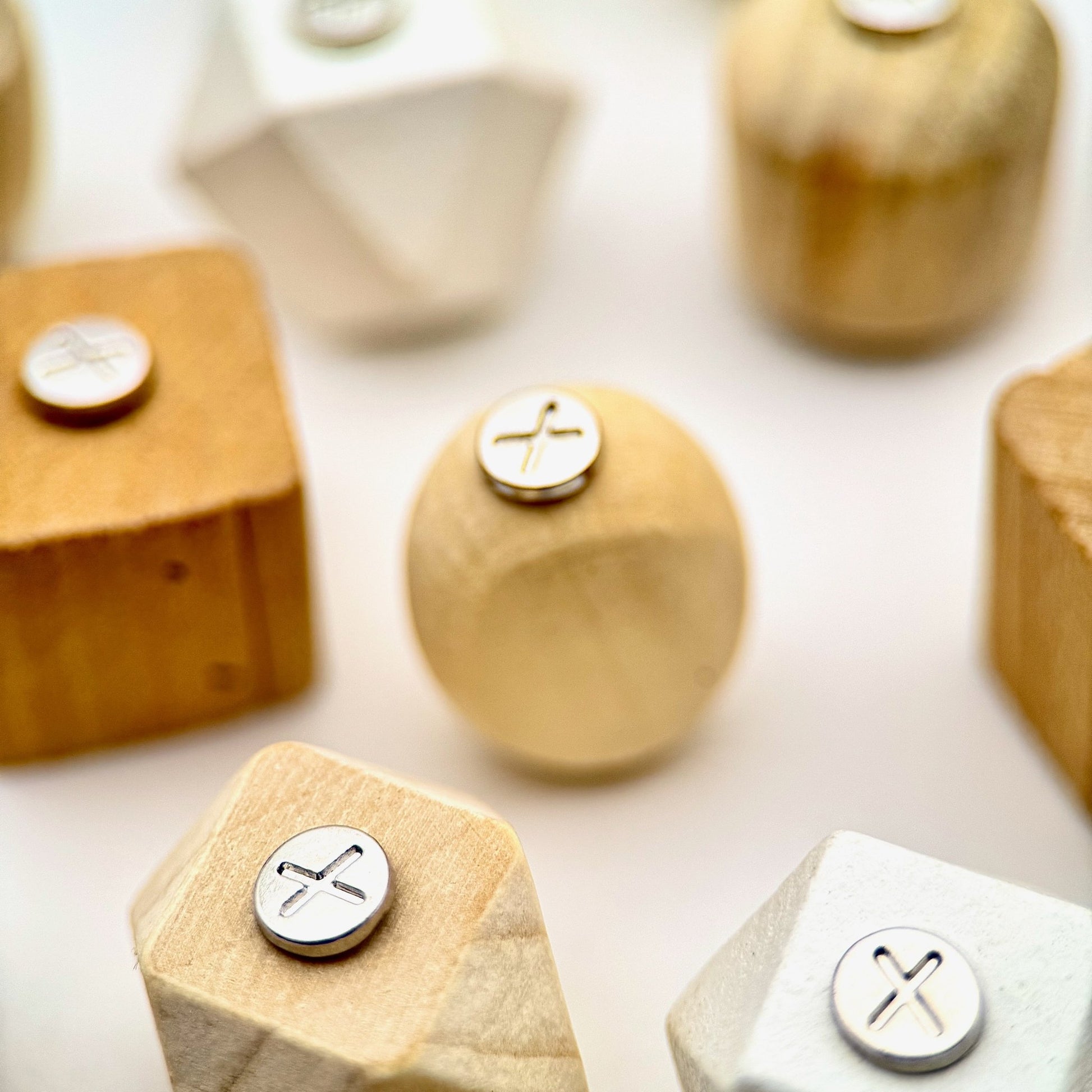 HOODIE CHARMS – Série Woody Shapes – Perle pour Cordon de Hoodie - Hoodie Charms - Woody Cube