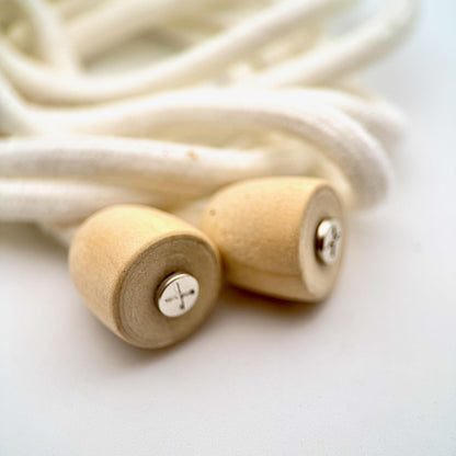 HOODIE CHARMS – Série Woody Shapes – Perle pour Cordon de Hoodie - Hoodie Charms - Woody Cube