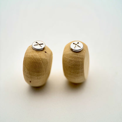 HOODIE CHARMS – Série Woody Shapes – Perle pour Cordon de Hoodie - Hoodie Charms - Woody Cube