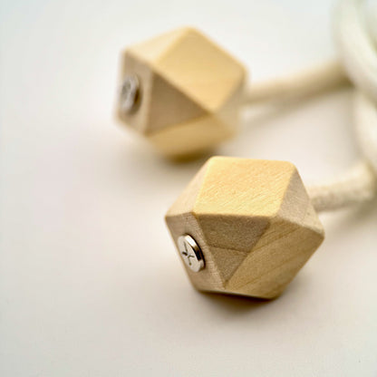 HOODIE CHARMS – Série Woody Shapes – Perle pour Cordon de Hoodie - Hoodie Charms - Woody Glossy