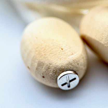 HOODIE CHARMS – Série Woody Shapes – Perle pour Cordon de Hoodie - Hoodie Charms - Woody Roundcut